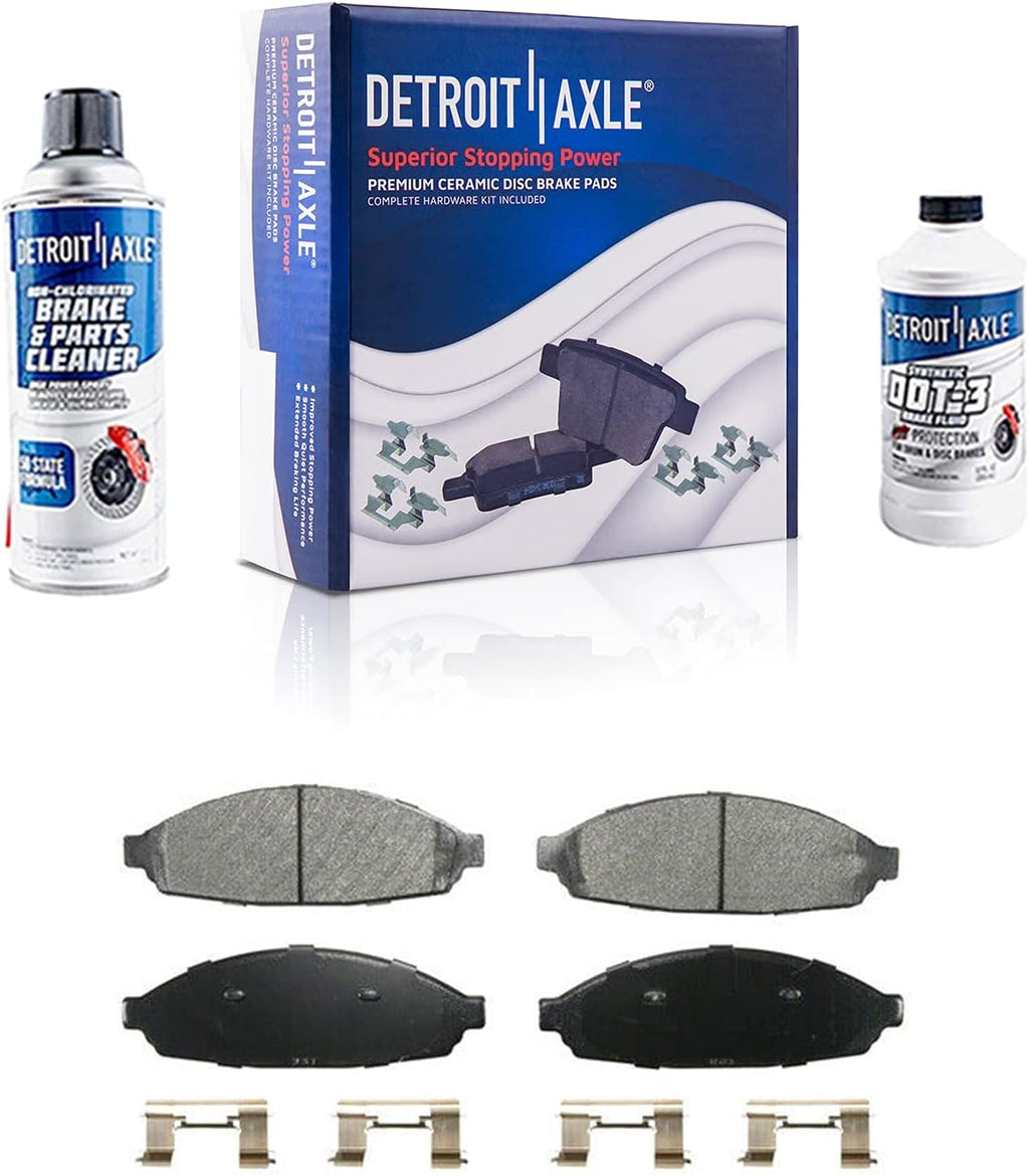 Front Disc Brake Rotors with Ceramic Brake Pads 6pc Set A281