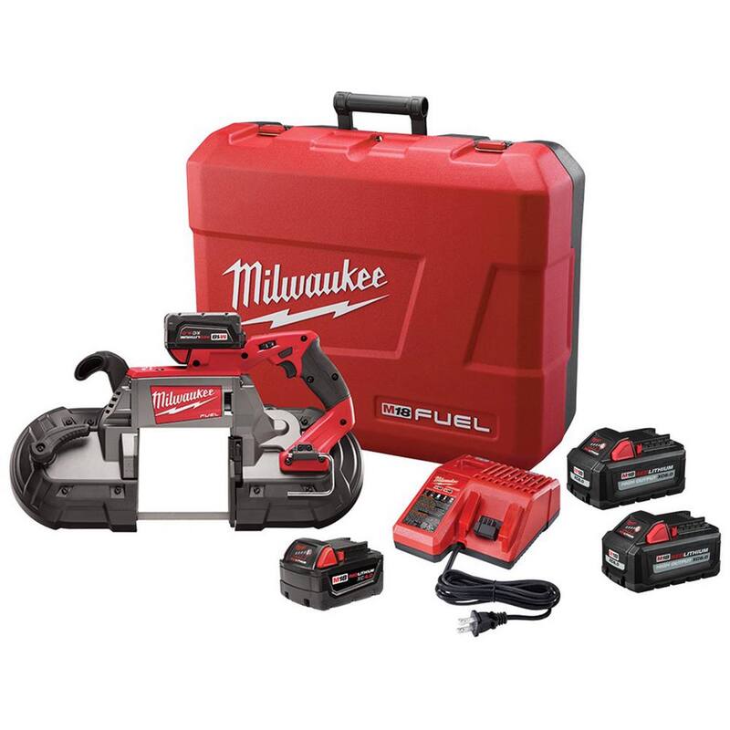 18V Lithium-Ion Brushless Cordless Deep Cut Band Saw Kit with Two 6.0Ah Batteries X6863