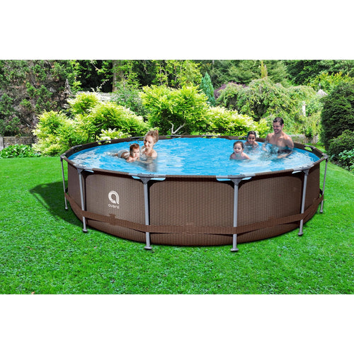 15 Foot x 33 Inch Steel Frame Above Ground Swimming Pool E215