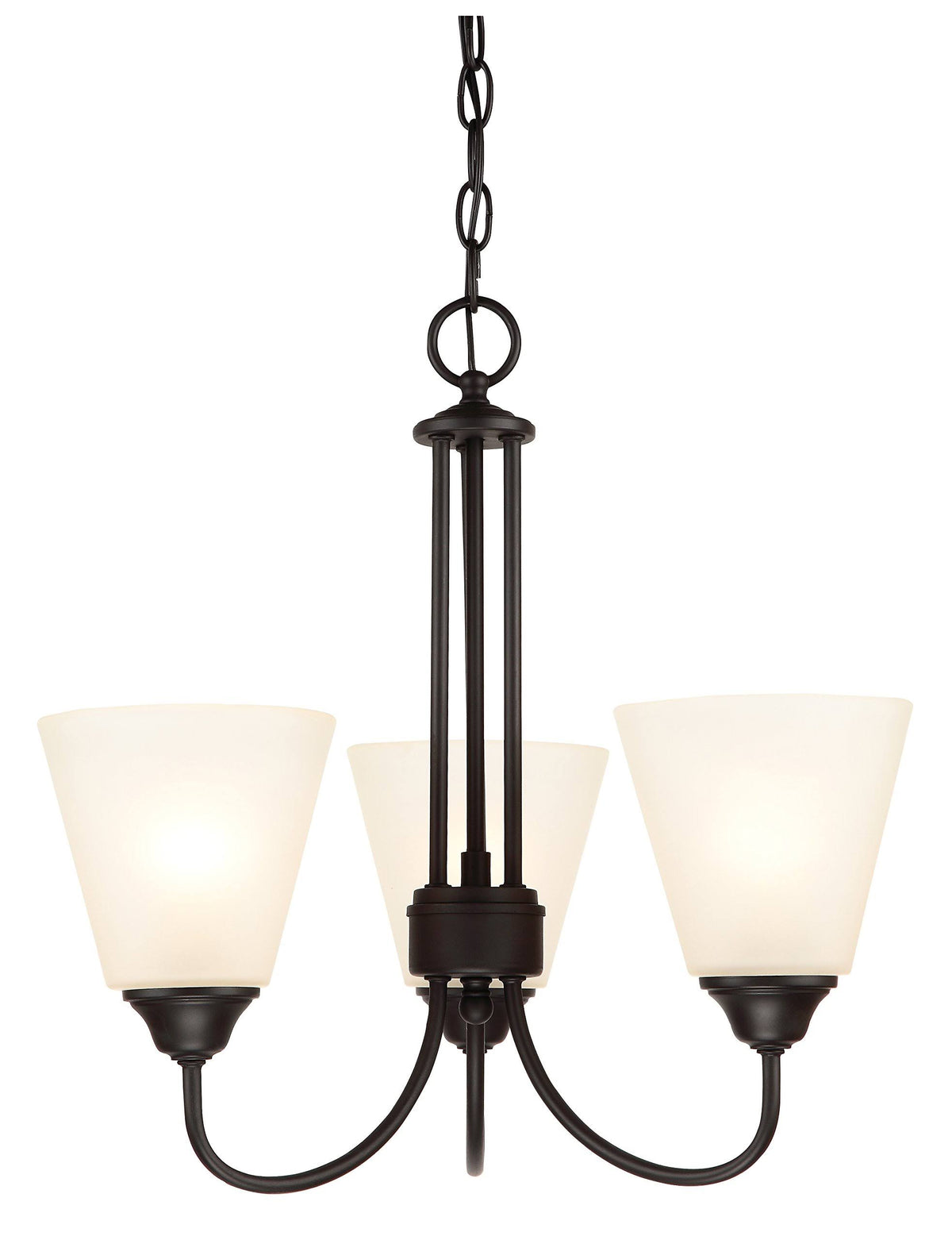 Black 3 Light Chandelier C870662