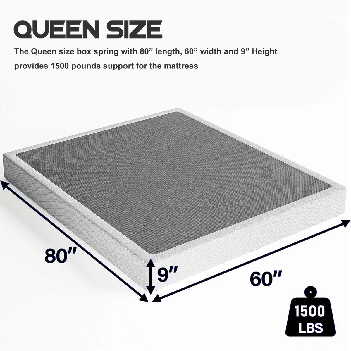 9 inch Queen Metal Box Spring A357