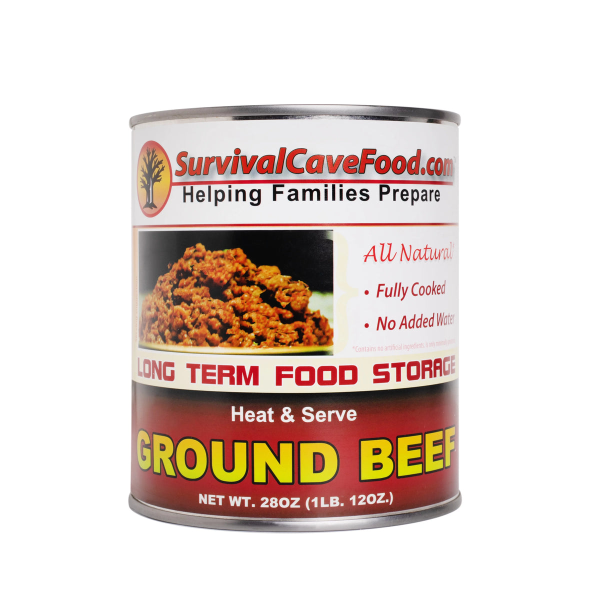 Canned Ground Beef 28 oz 12 cans E490