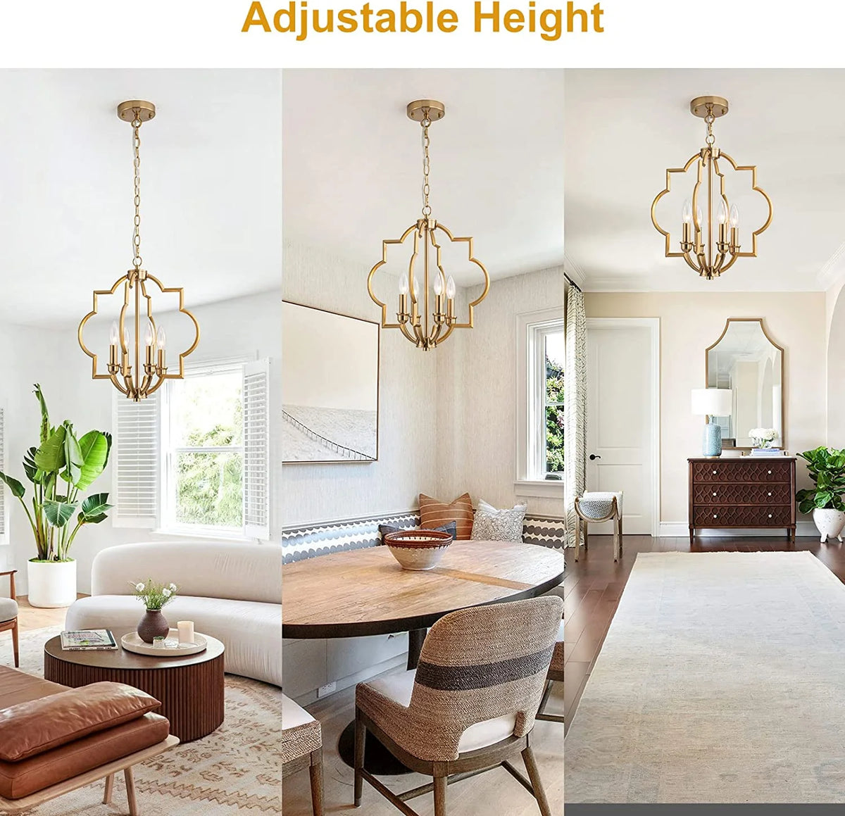 Gold 4 Light Chandelier Z880