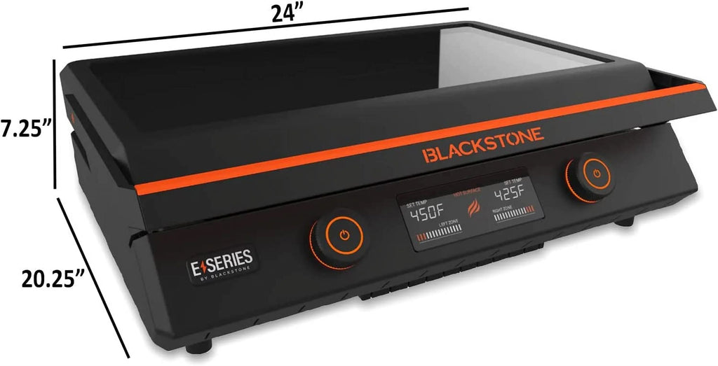 22 Inch Electric Nonstick Tabletop Griddle with Lid and Accessories Y29415