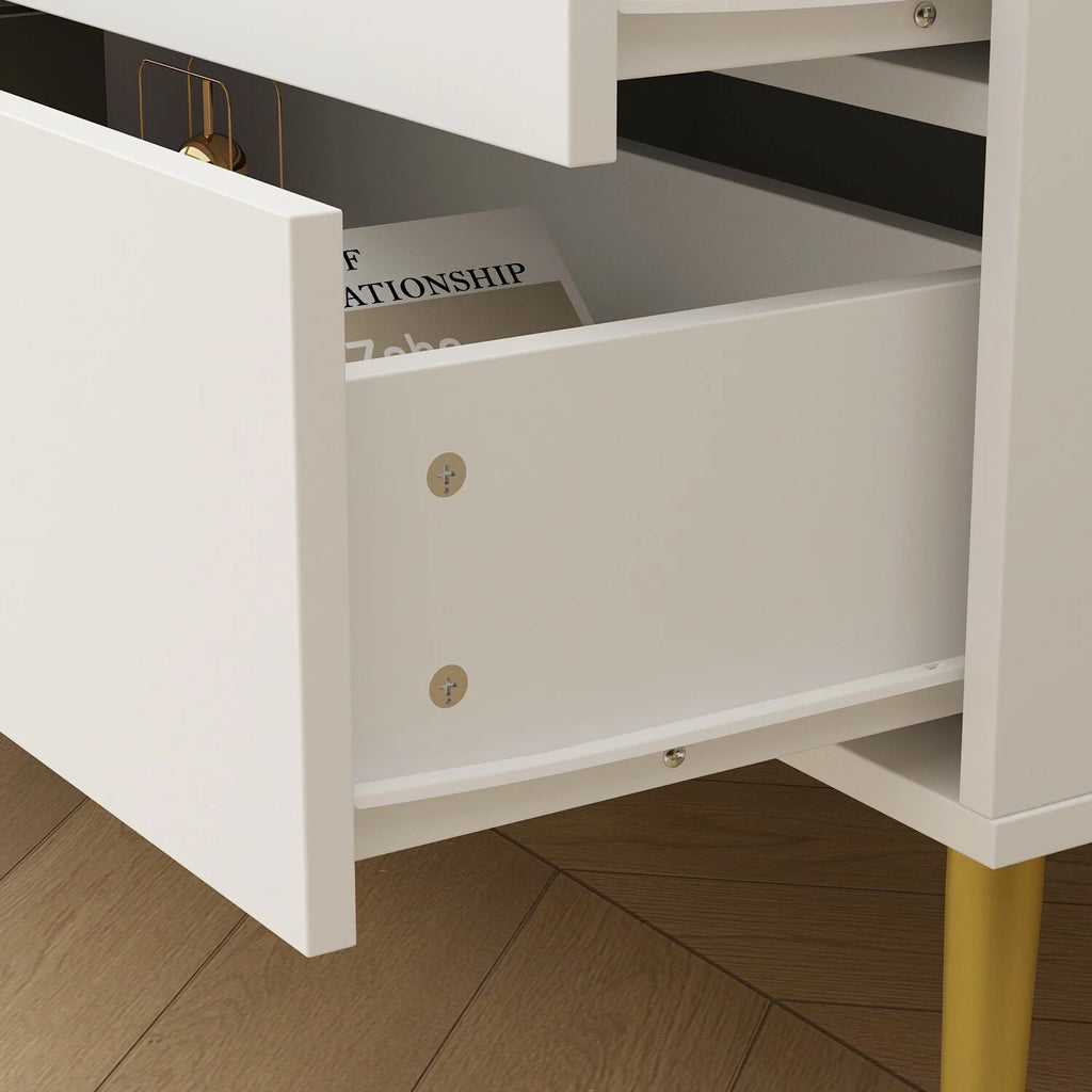 White 7 Drawer Dresser D202506