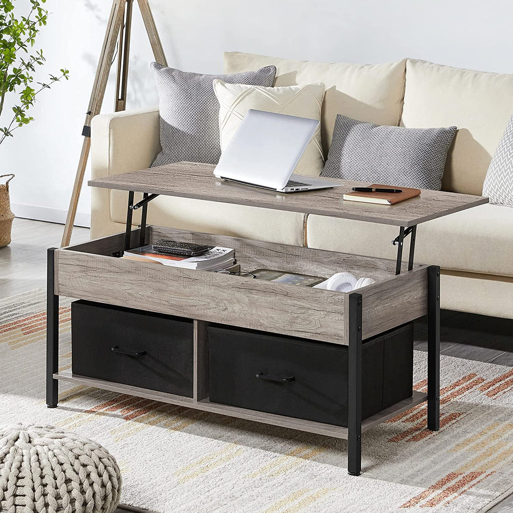 4 Piece Living Room Table Set with 65 In TV Stand and Lift-top Coffee Table V6848