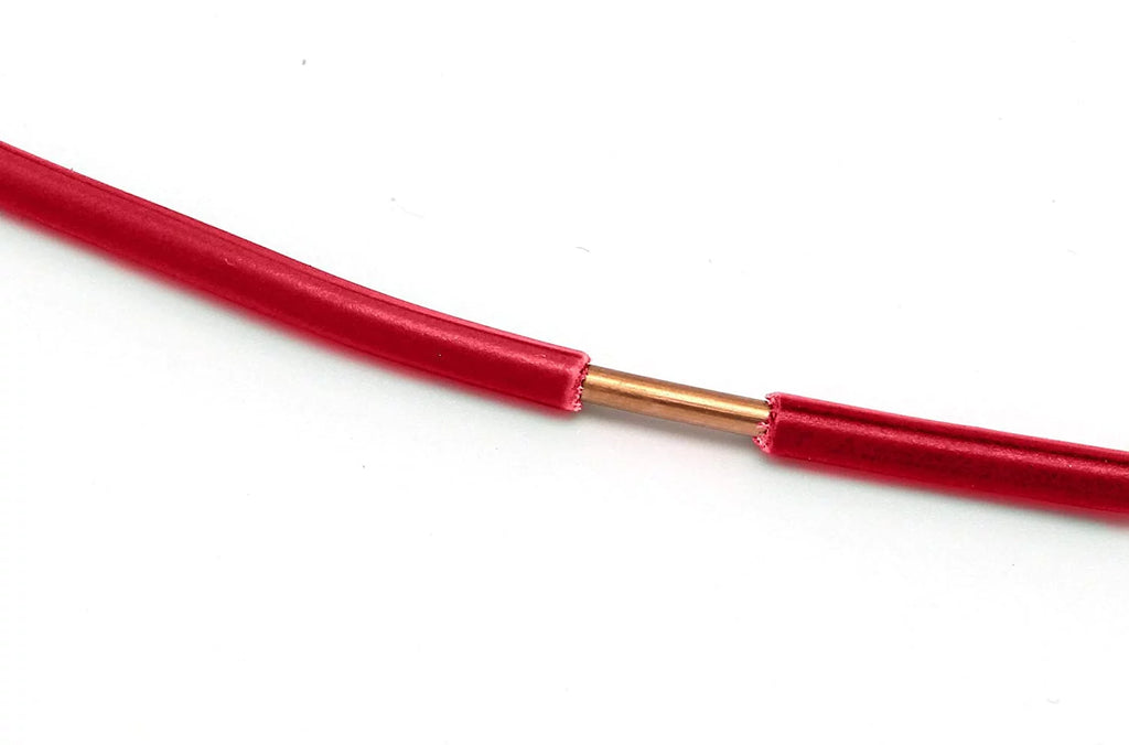 Insulated Solid Copper THHN / THWN Wire 10 AWG 600 Volts Red A12031