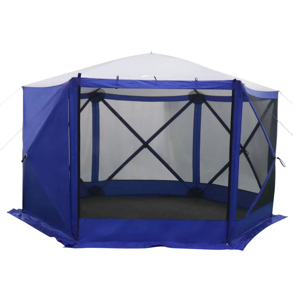 6 Hub Outdoor Camping Screen House, 1 Room, Blue Y587