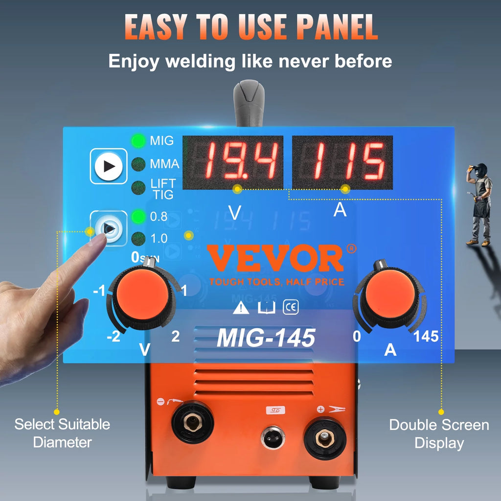 145A 3 in 1 MIG TIG MMA Welding Machine J1360