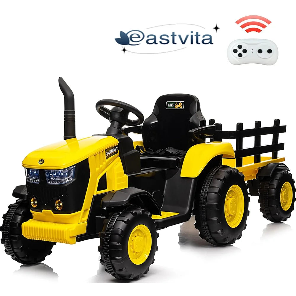 3 in 1 Ride on Tractor, 24V Electric Truck Vehicle, Six-wheeled UTV Car, Pink T51005