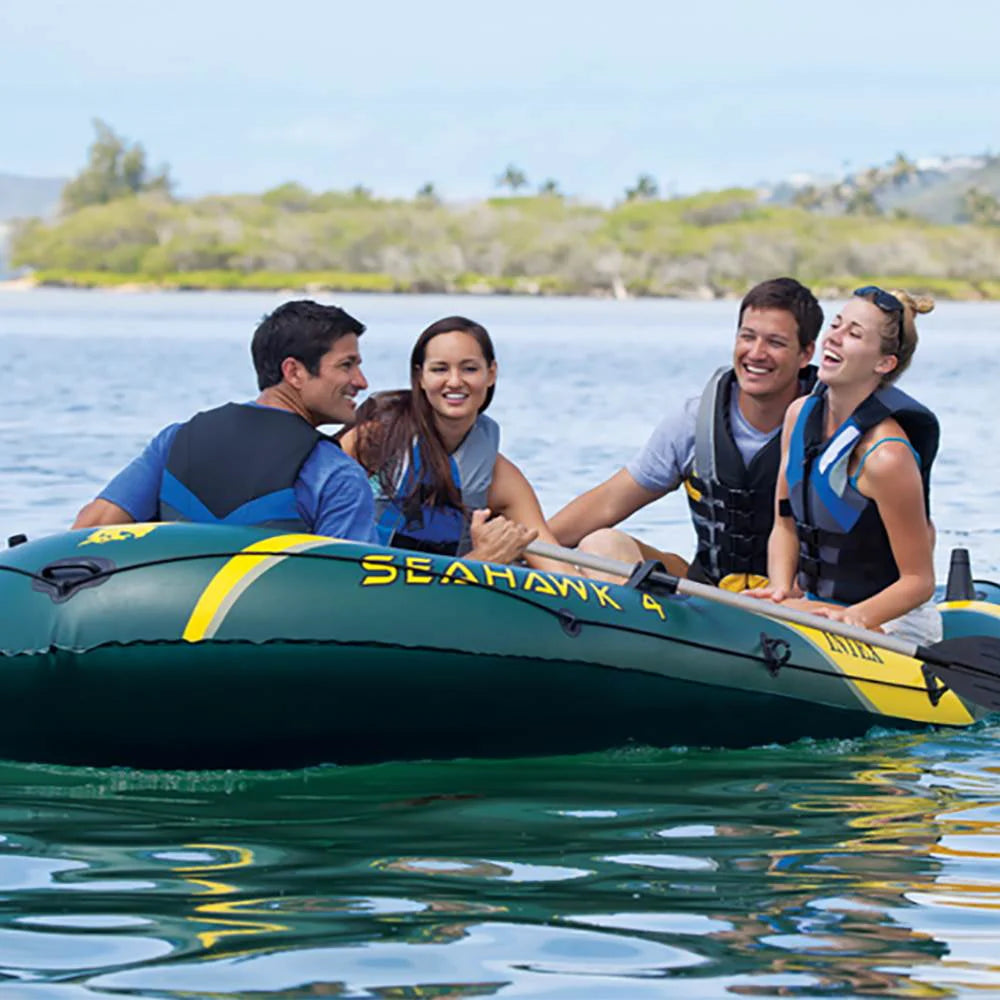 4 Person Inflatable Boat Set with Oars & Air Pump G5406
