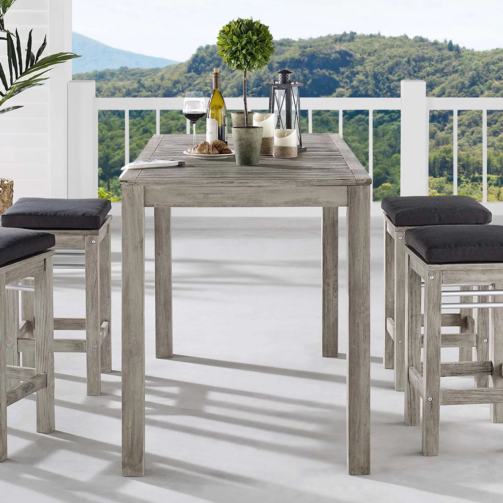Light Grey Wood Rectangular Side Table O568