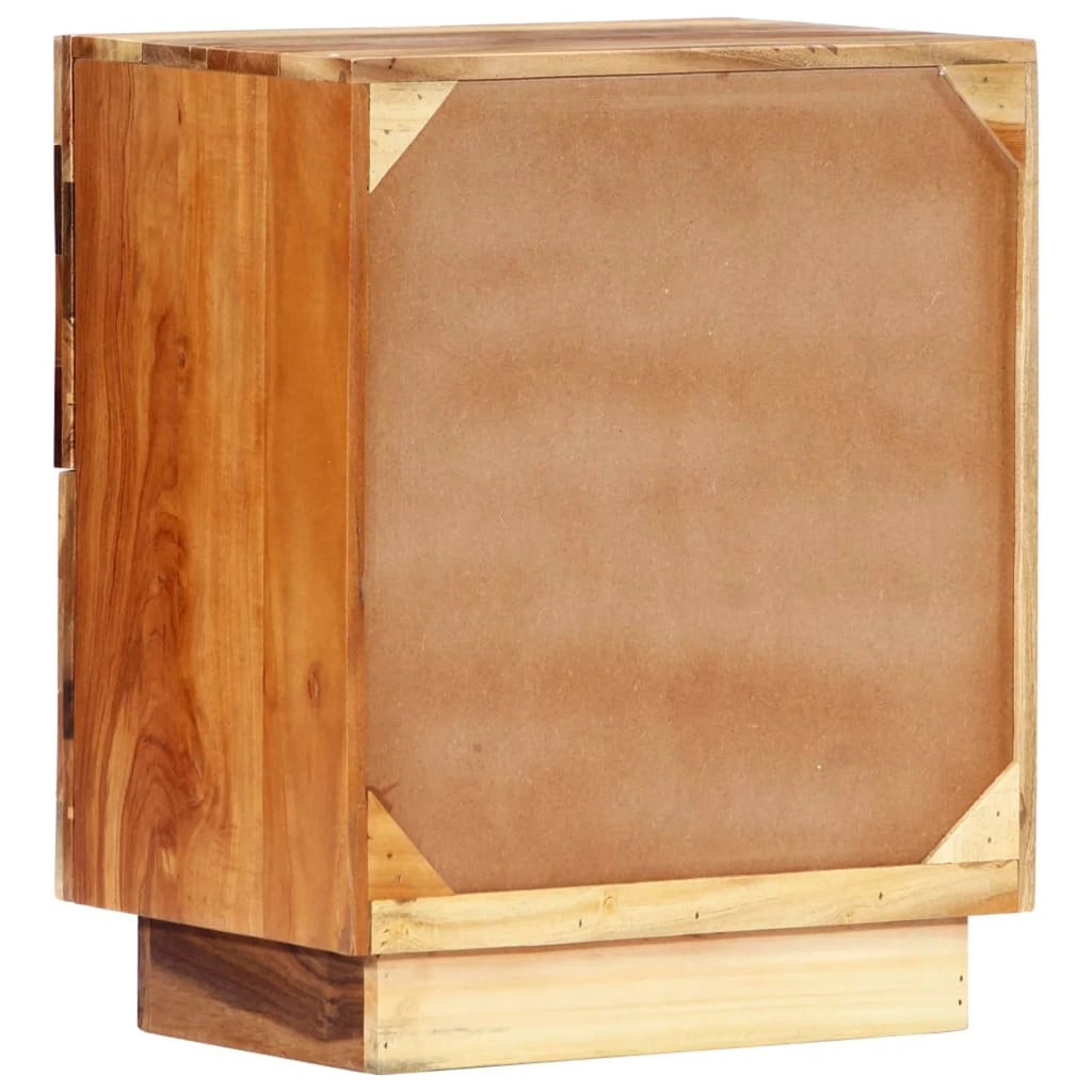 Bedside Cabinet Solid Reclaimed Wood F6538