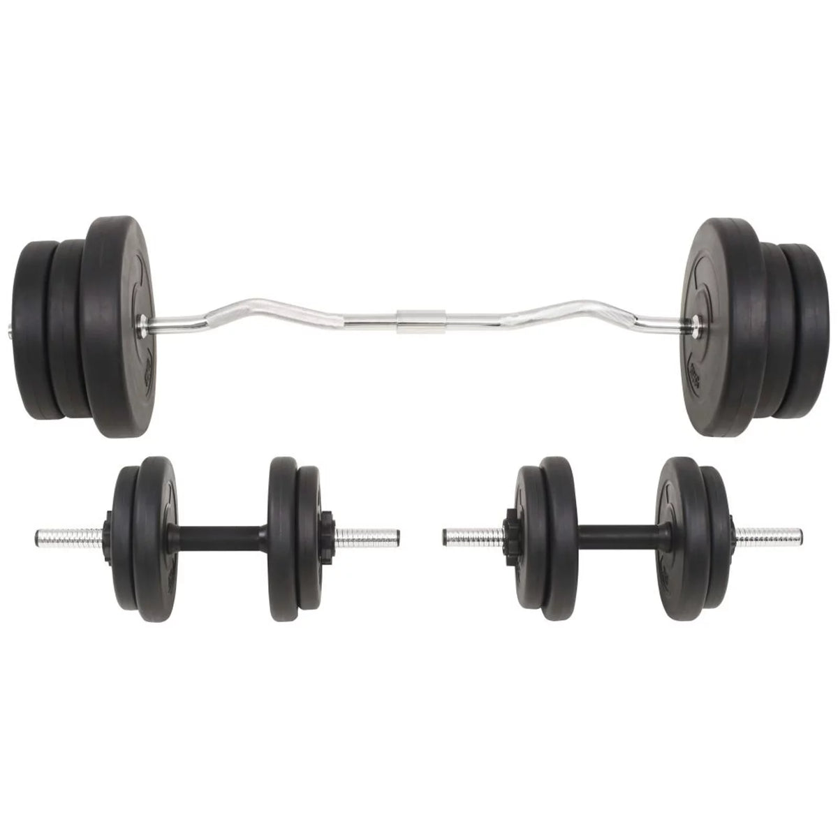 Barbell and Dumbbell Set 132.3 lb R5738