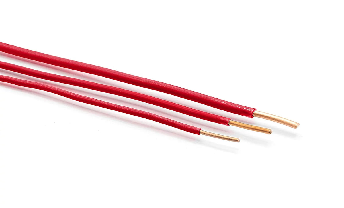 Insulated Solid Copper THHN / THWN Wire 10 AWG 600 Volts Red A12031