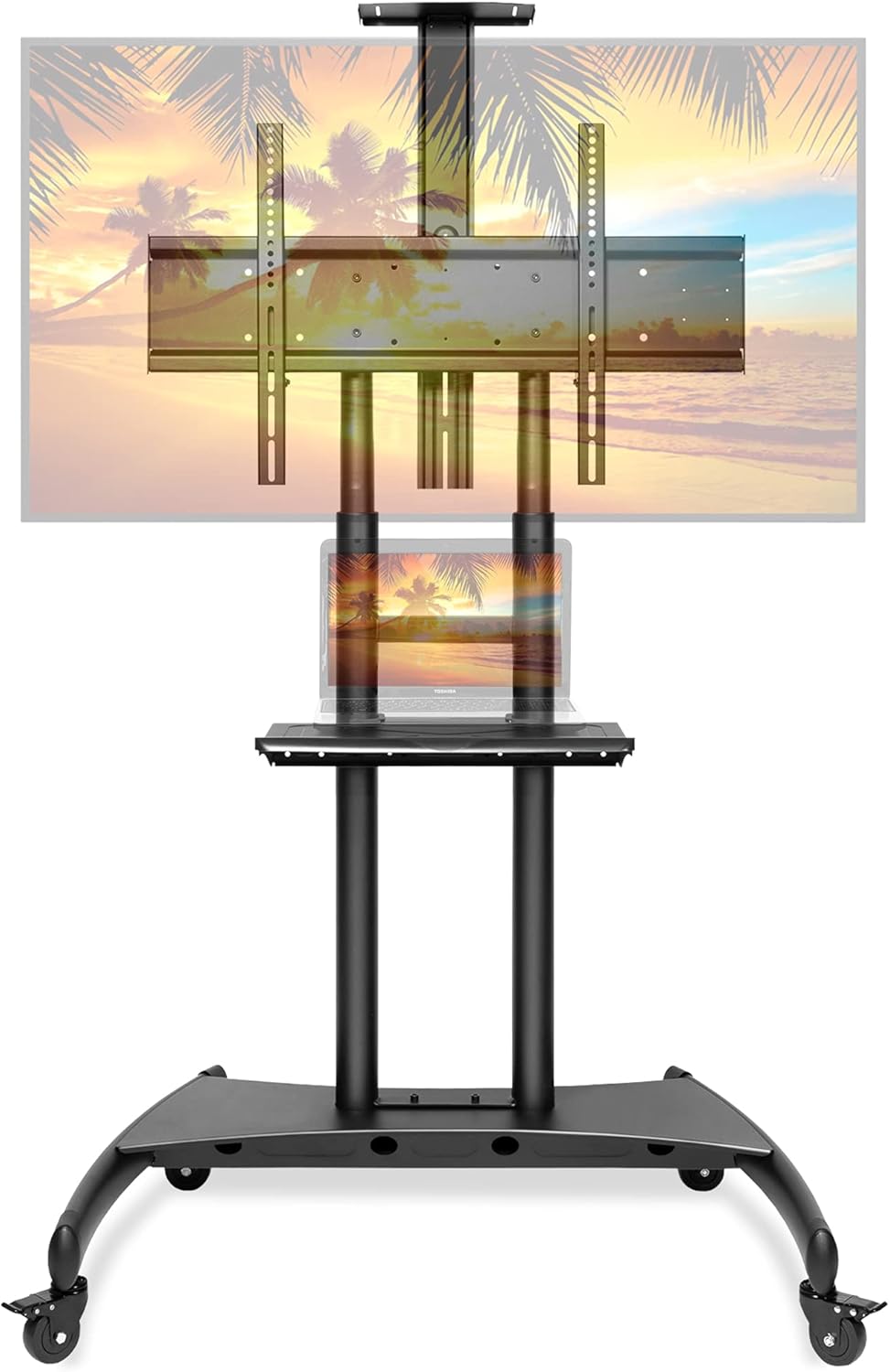 Rolling TV Stand Mobile TV Cart for 55 - 80 TV G269