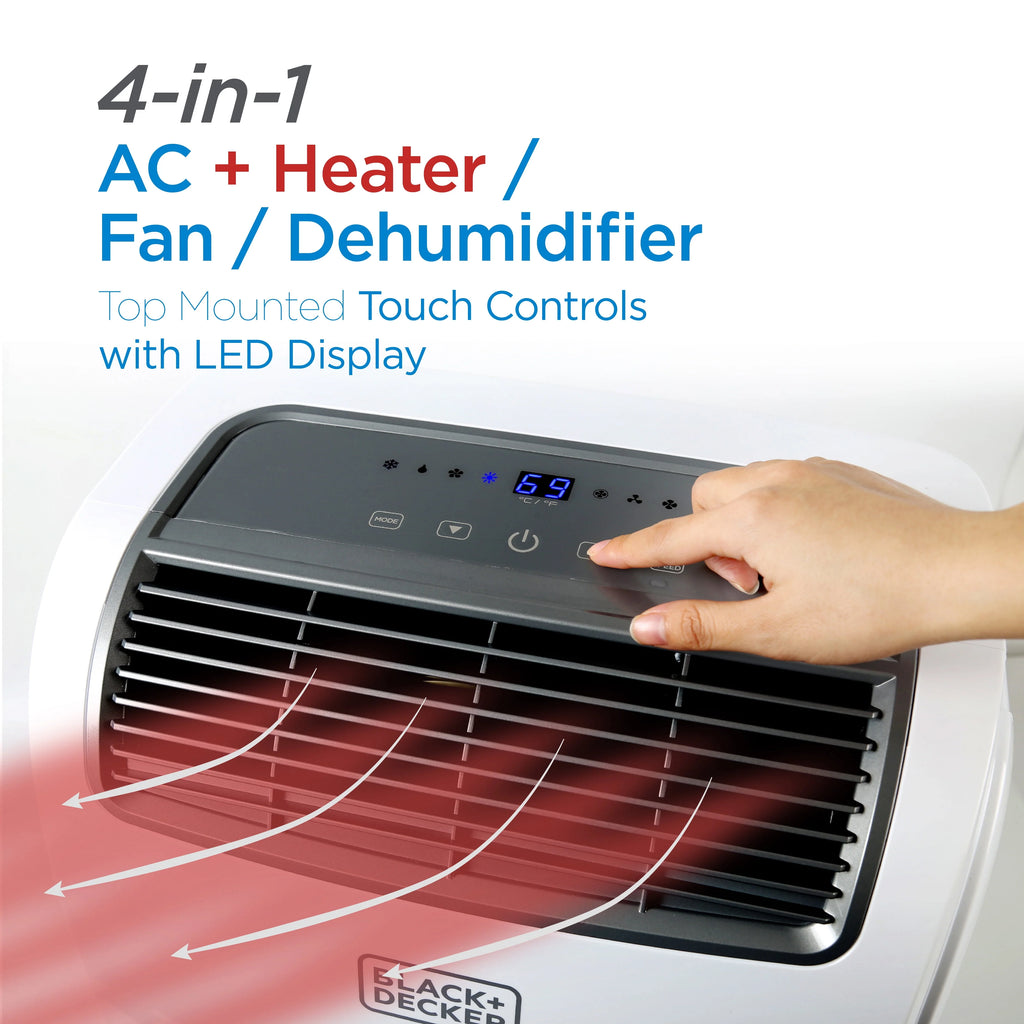 8,000 BTU Portable Air Conditioner with Remote Control, White Z4929