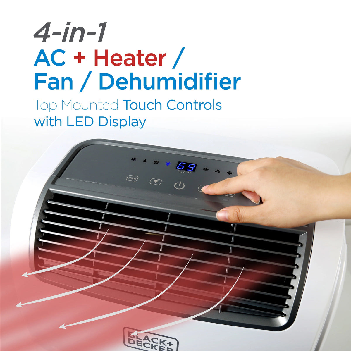 8,000 BTU Portable Air Conditioner with Remote Control, White Z4929