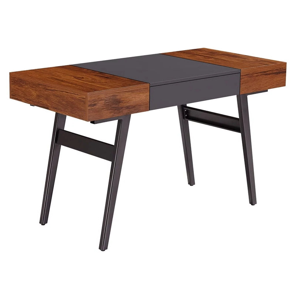 Mahogany Expandable Desk with Storage I250