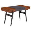 Mahogany Expandable Desk with Storage I250