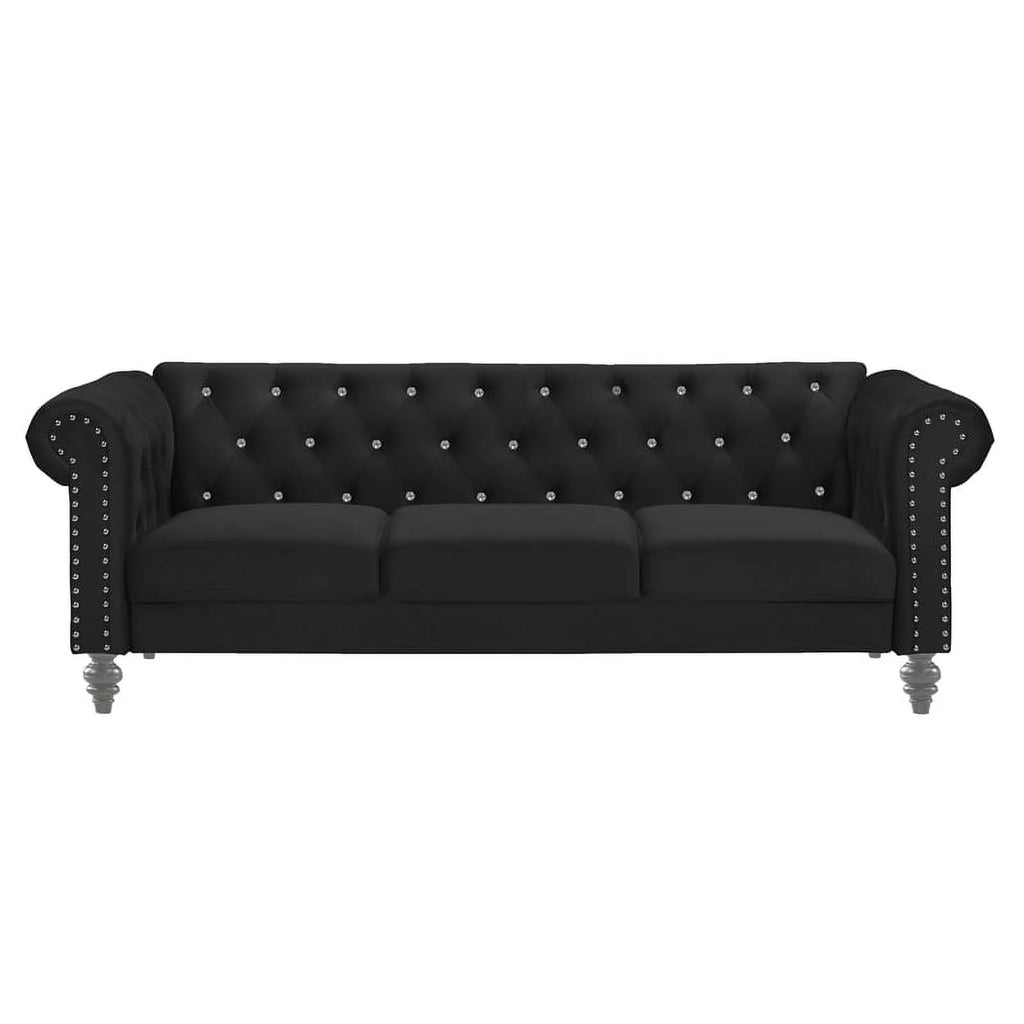 Black Velvet Sofa B124484