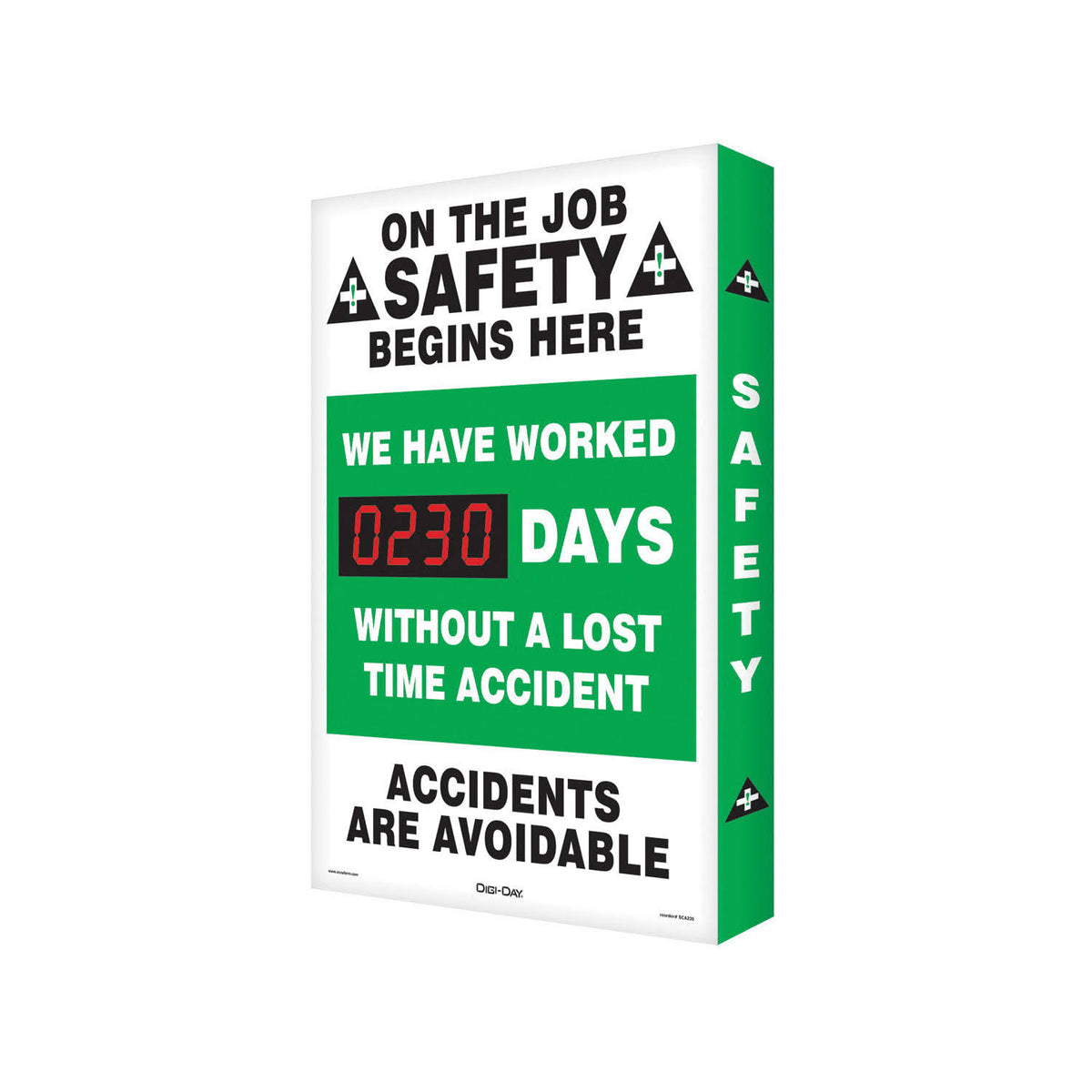 Job Safety Scoreboard 20 x 28 in. T871116