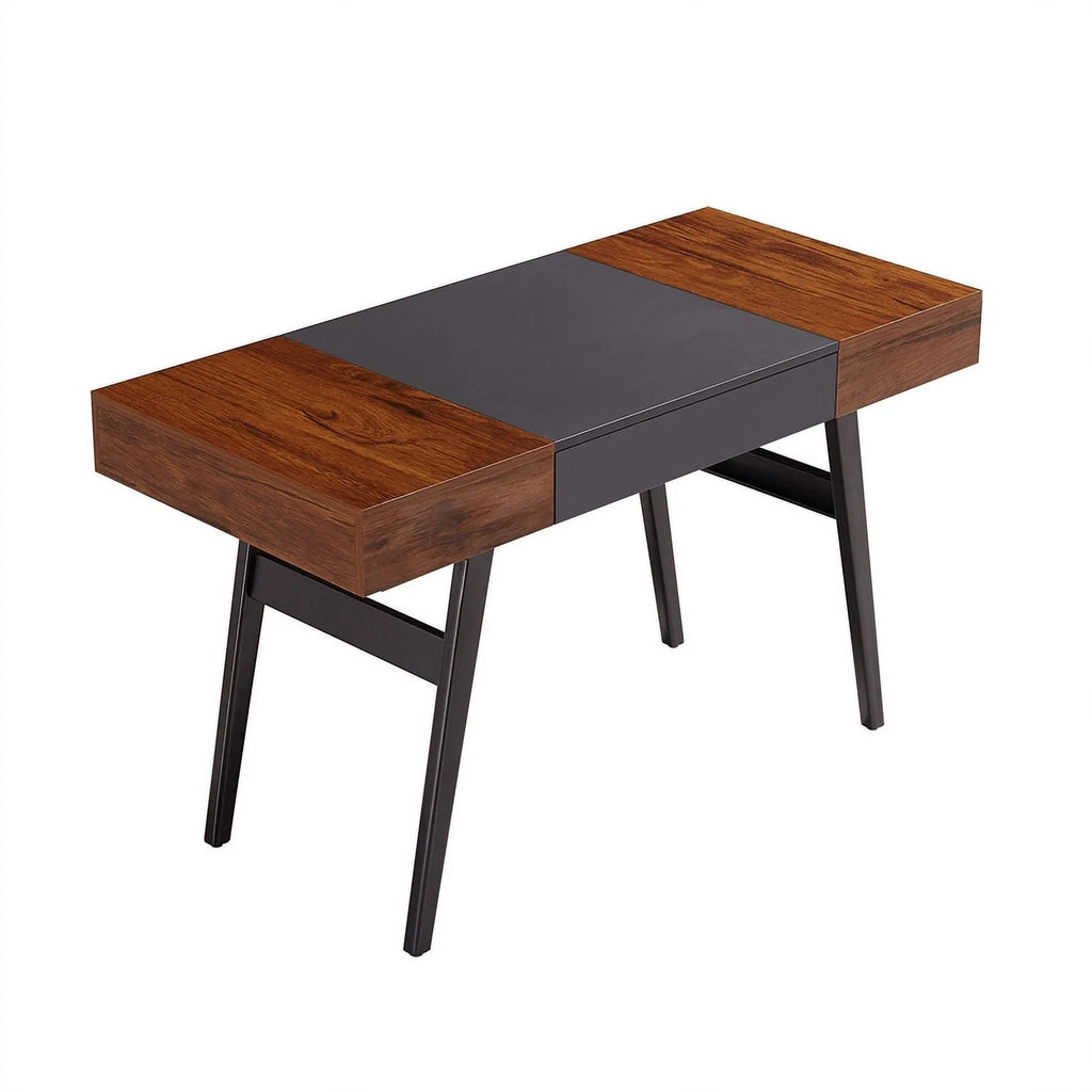 Mahogany Expandable Desk with Storage I250