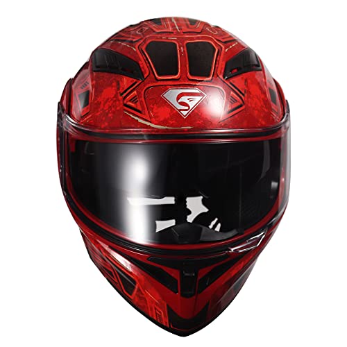 Motorcycle Dual Visor Flip up Modular Full Face Helmet L697000