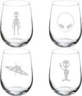 Set Of 4 Stemless Wine Glass 17 Oz O3570