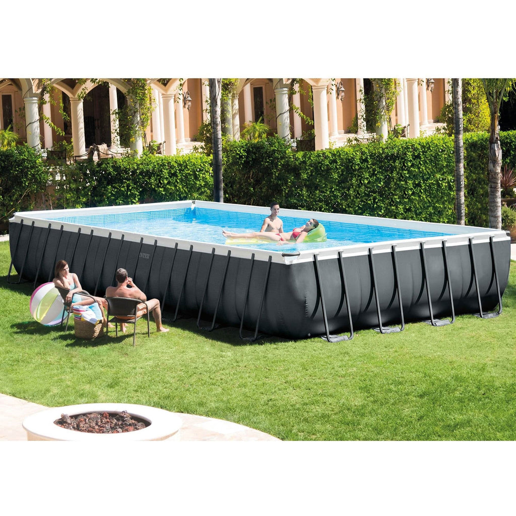 Rectangular Frame Pool with Saltwater System W7565