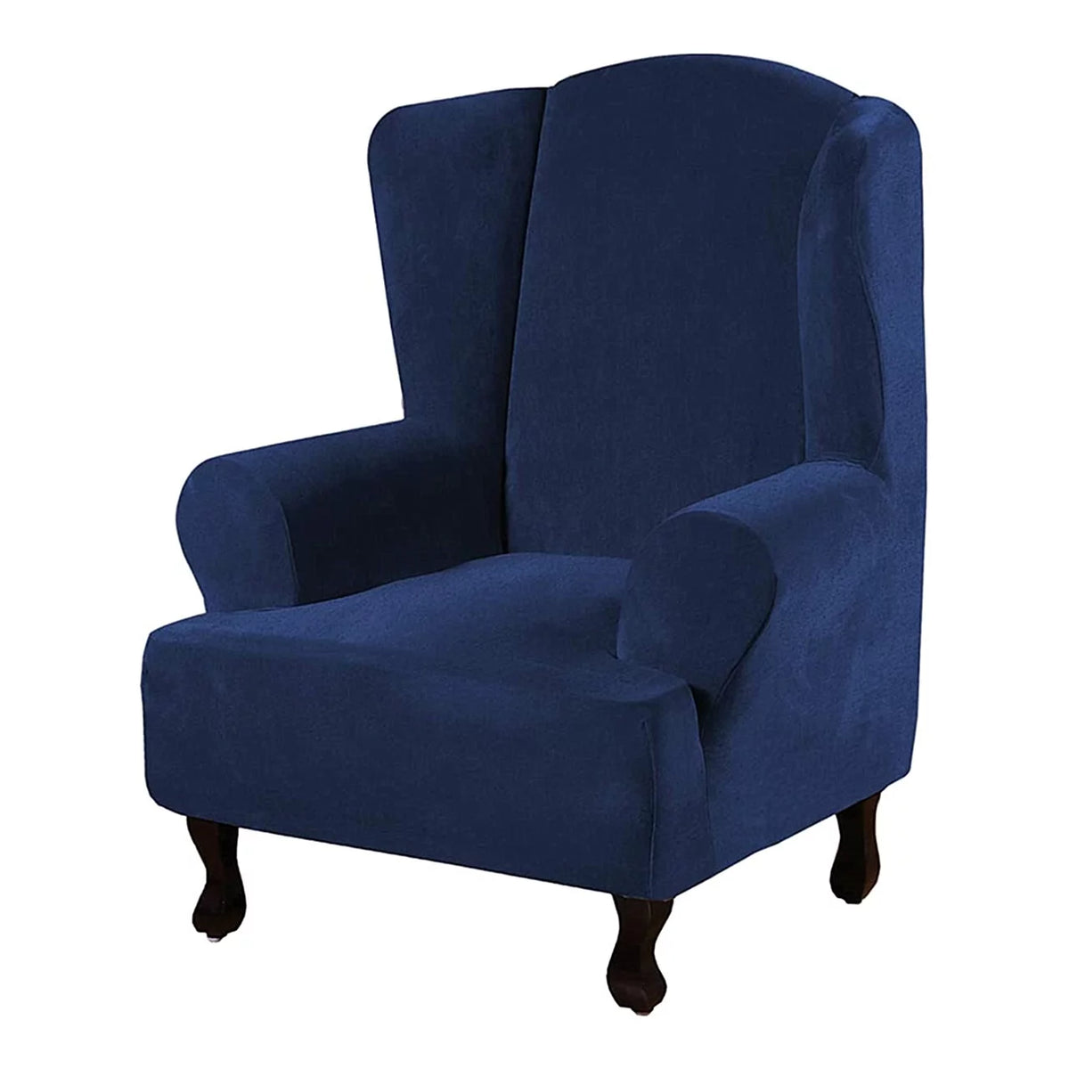 Super Stretch Velvet Slip Resistant Wingback Chair Slipcover P935