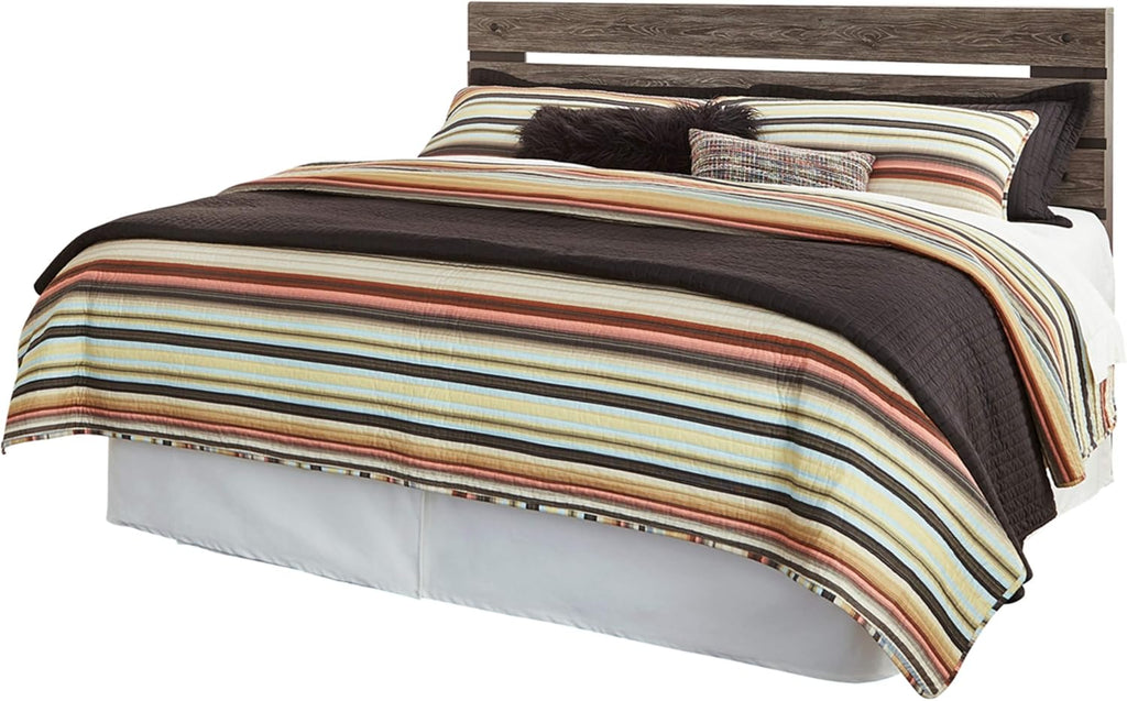 Full Weathered Gray Open Slat Panel Headboard Y6672