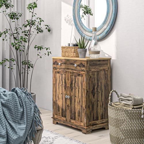 White Sideboard with 3 Drawers and Doors B381448