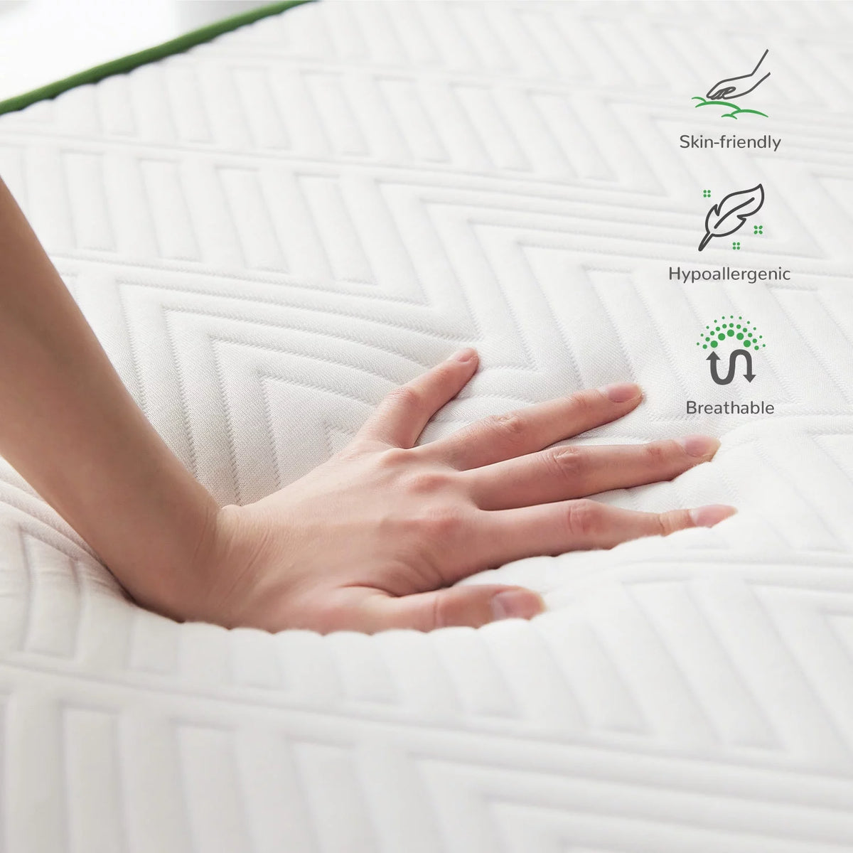 10'' Medium Firm Gel Memory Foam Mattress, Full Size N422