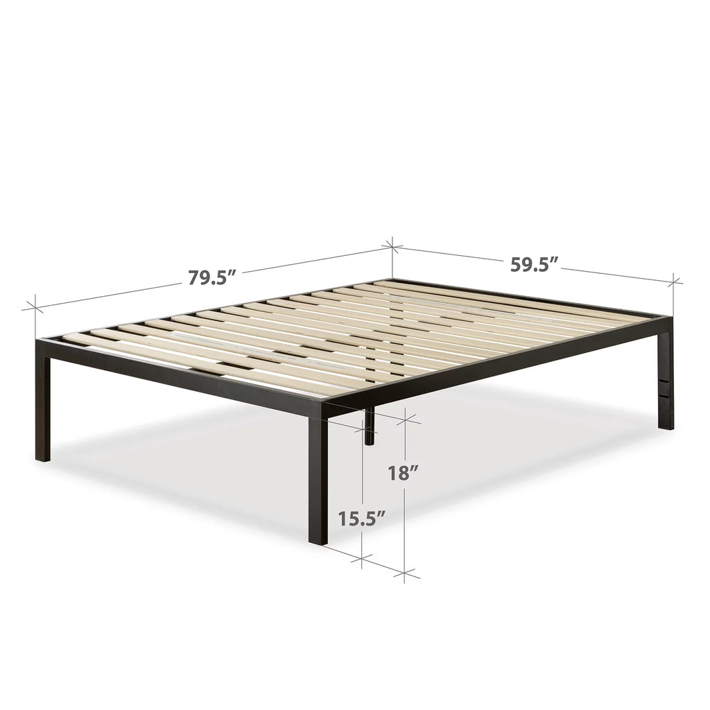 18" Metal Platform Bed Frame, Queen B785848