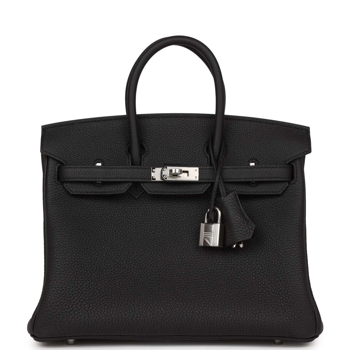 Black Leather Handbag V104