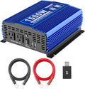 1500W Pure Sine Wave Power Inverter 12V DC to 110V AC with Bluetooth G431
