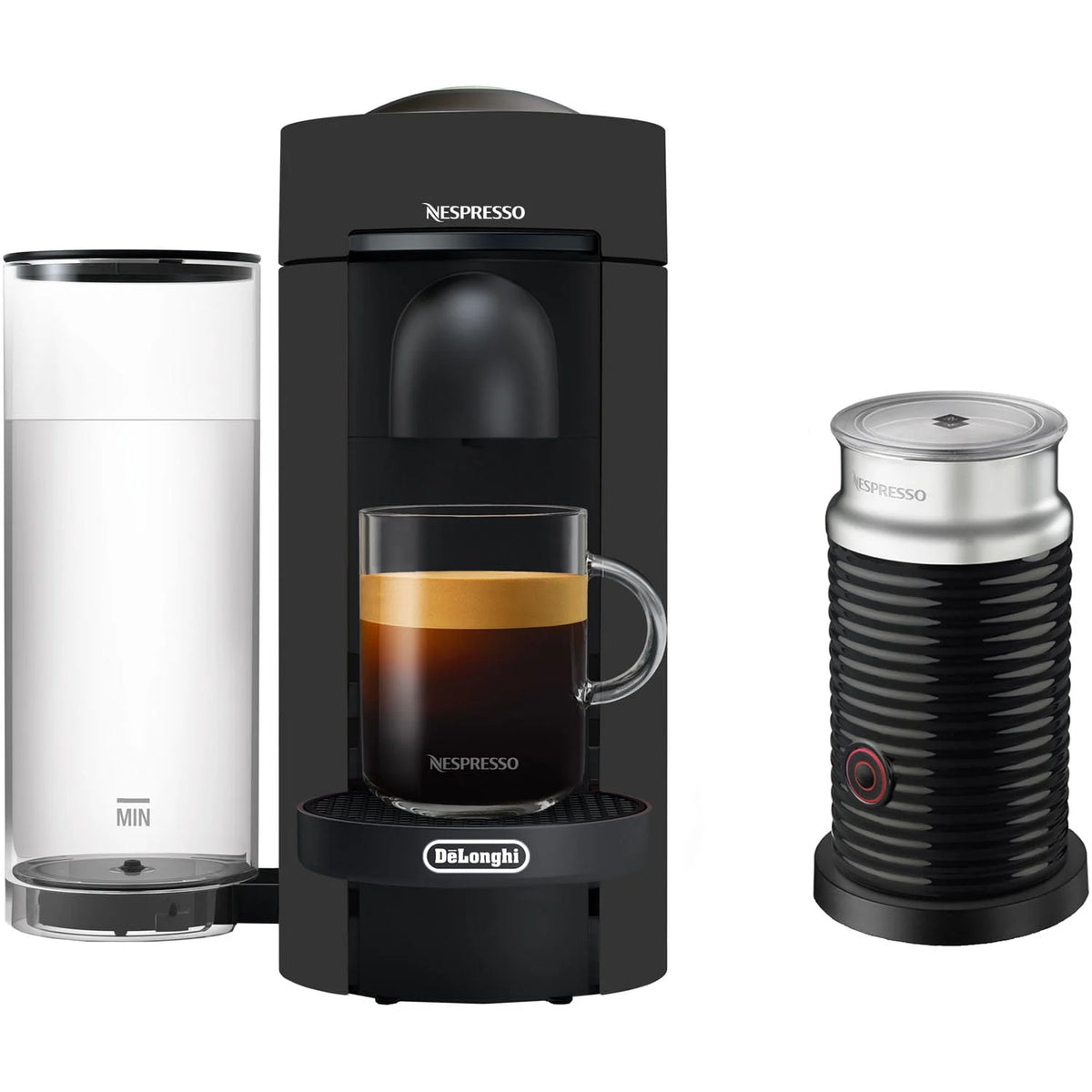 Black Coffee and Espresso Machine with Aeroccino A792