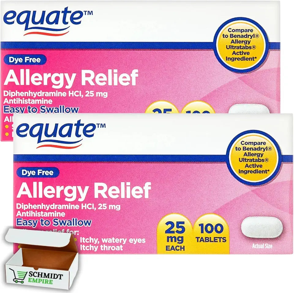 Dye-Free Allergy Relief 25 mg Tablets Pack of 2 N272