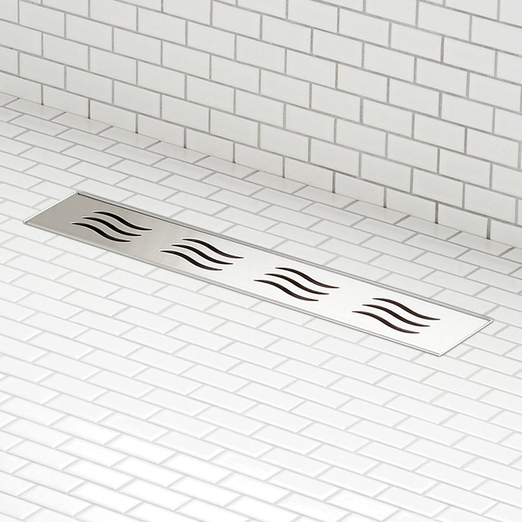 24 Linear Shower Drain Polished Stainless Steel T164