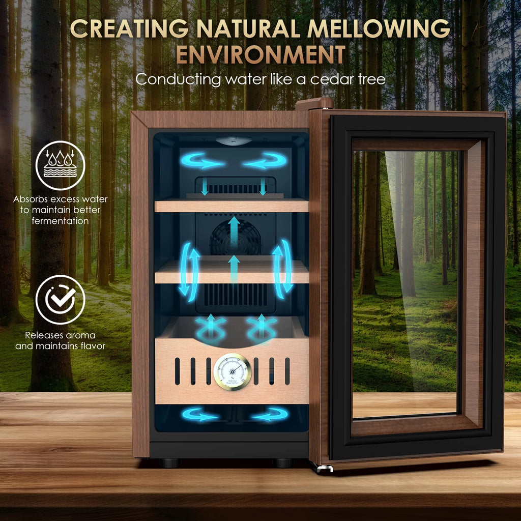 26L Electric Cigar Humidor with Cooling Humidity Control J415083