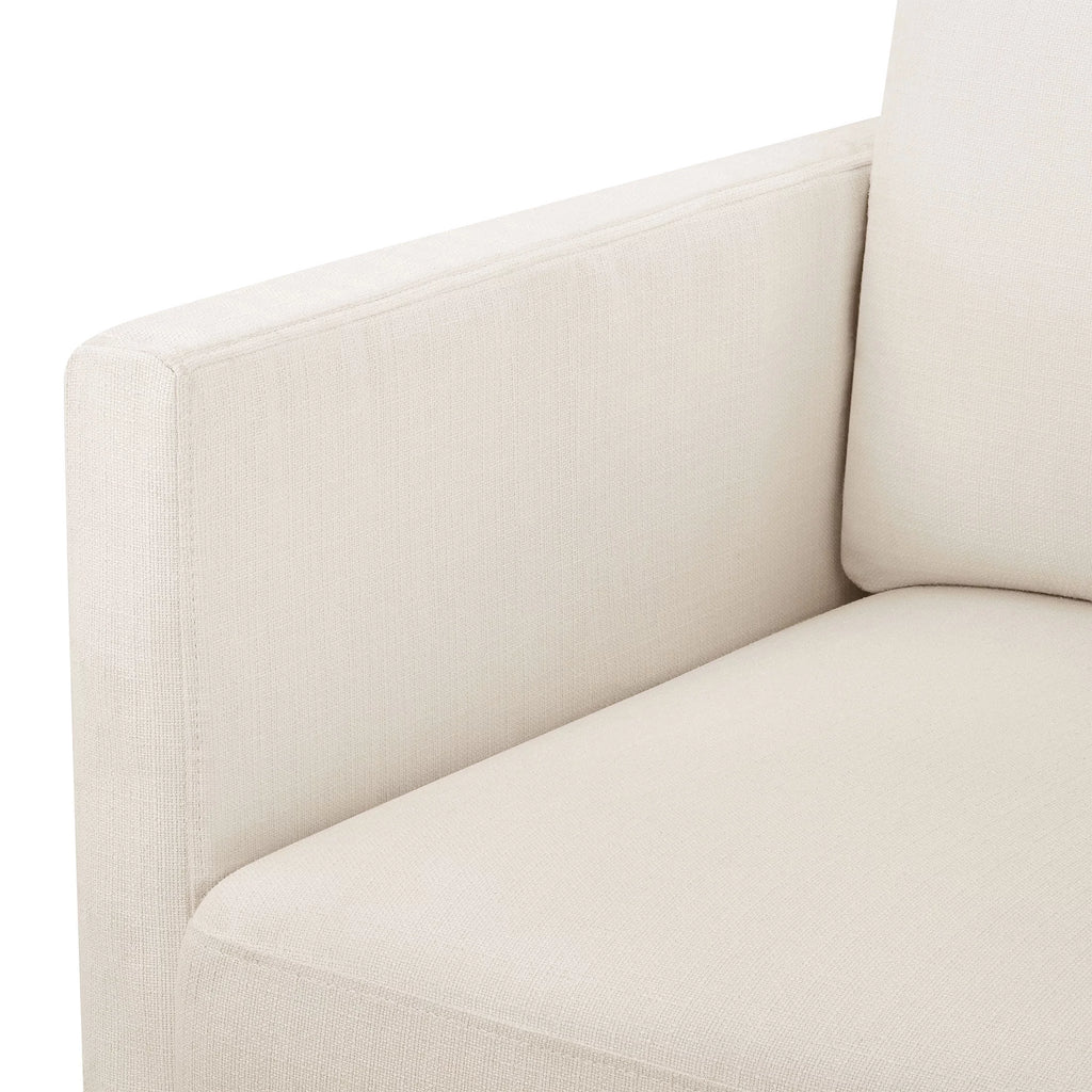 Cream Slipcover Swivel Chair Y532253