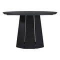 Black Round Pedestal Dining Table E41468