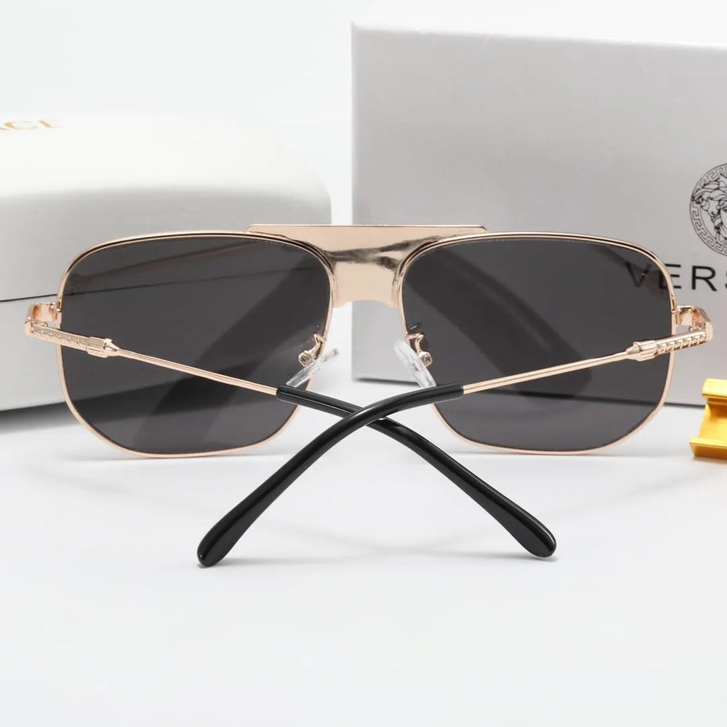 Round Stripe Printed Polarized Sunglasses V912609
