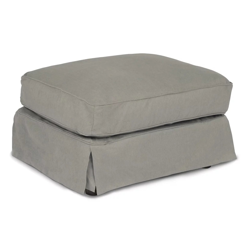 Grey Upholstered Pillow Top Ottoman A50514