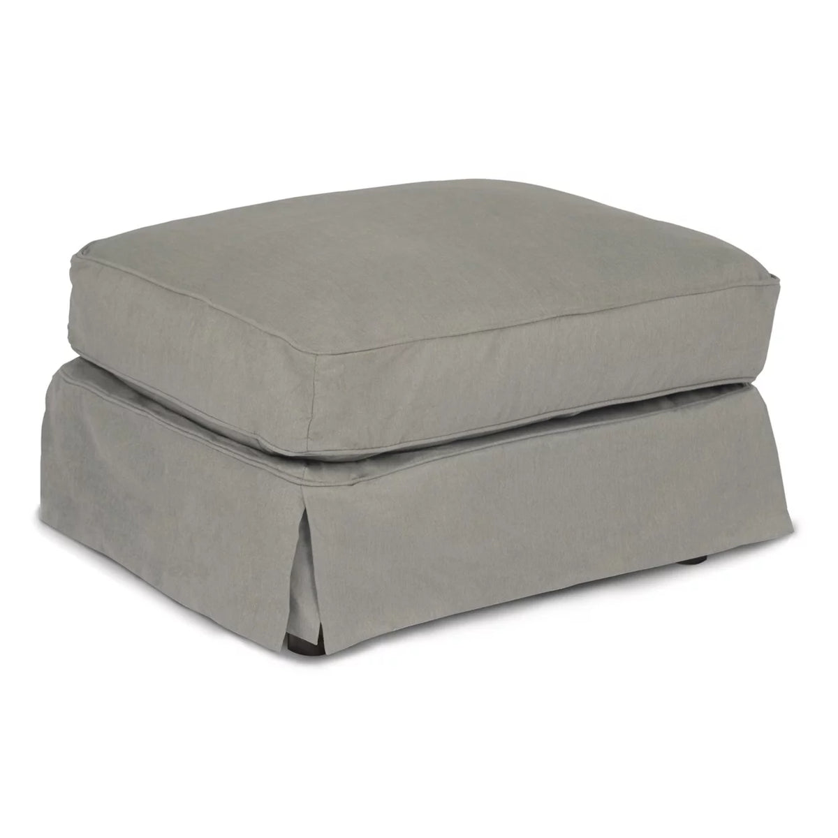 Grey Upholstered Pillow Top Ottoman A50514