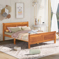 Queen Size Wood Platform Bed Frame with Headboard and Footboard E616707