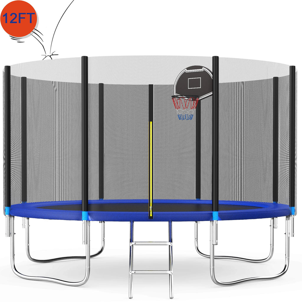 12FT Round Trampoline with Enclosure N905069