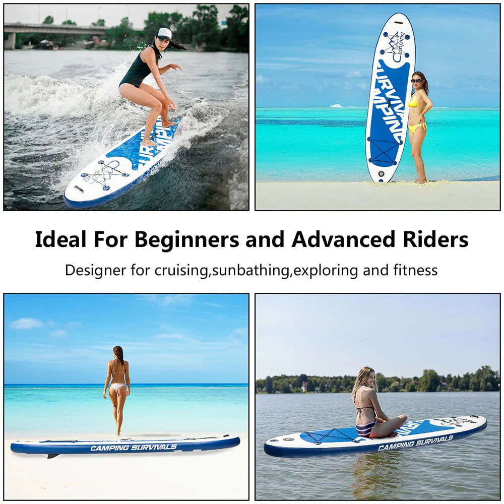 11Ft Inflatable Stand Up Paddle Board with Carrying Bag Q392686