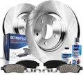 Front Disc Brake Rotors with Ceramic Brake Pads 6pc Set A281